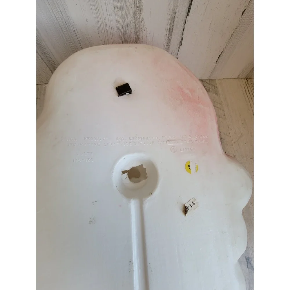 Union products Santa Claus vintage blow mold face Xmas Unique Home decor